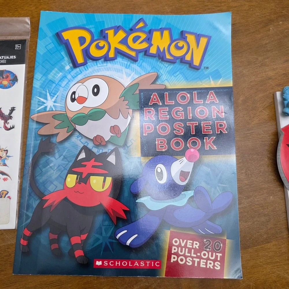 Pokemon Drawing Sticker Tattoo Erasers Notepads Keychain Accessories Lot‎